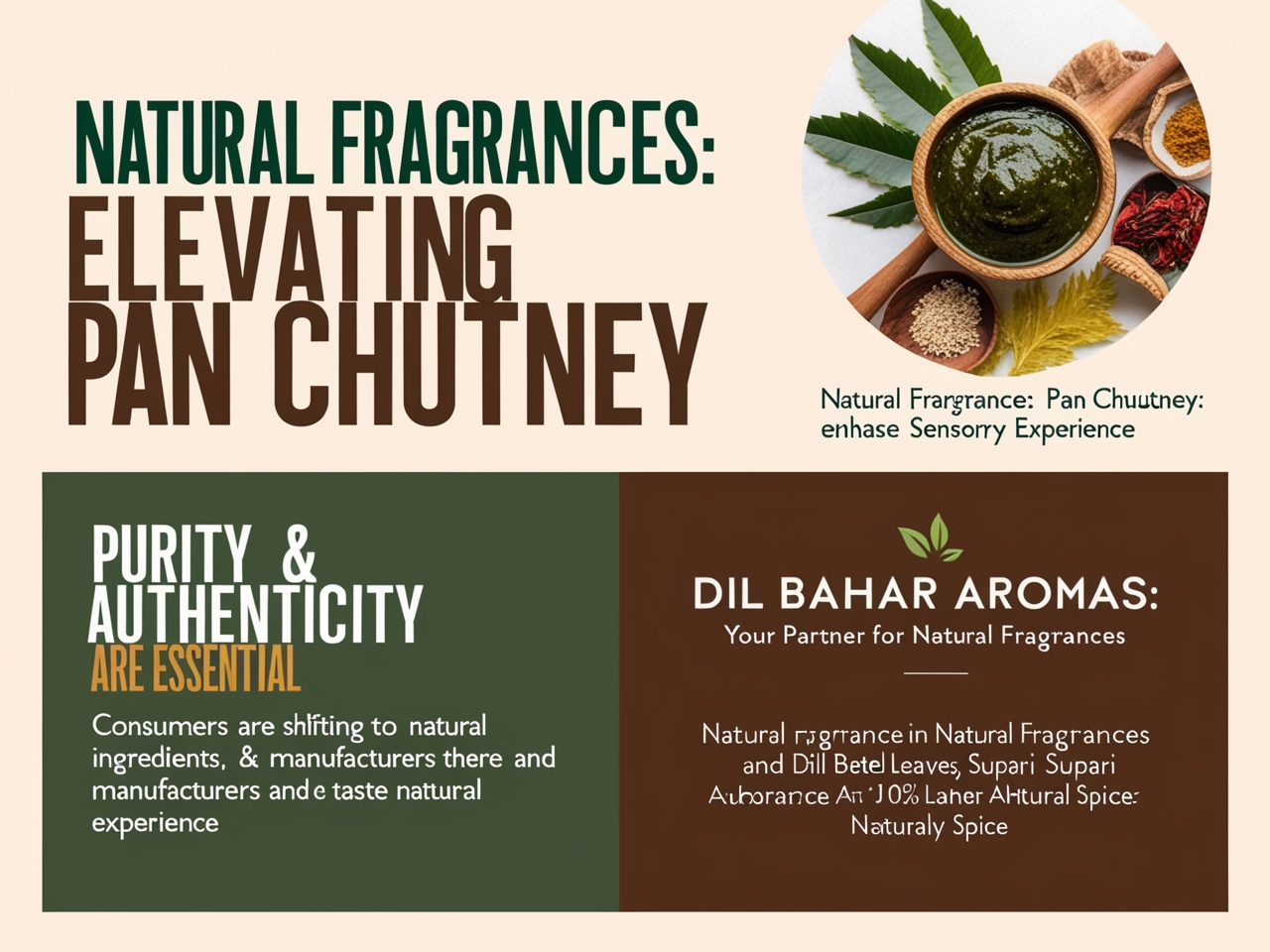 Natural Fragrances for Pan Chutney: Elevating Taste and Tradition with Dil Bahar Aromas
